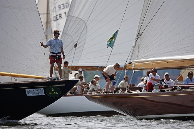12-Metre fleet gets ready for the start of the first race in Kiel - Rolex Baltic Week 2010 © Nico Krauss http://www.balticsprintcup.com